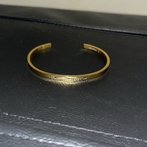mantraband Gold infinity Love Bangle Bracelet - Picture 2 of 4